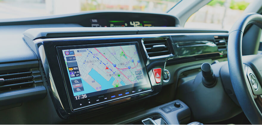 インダッシュ型カーナビの取り付け後イメージ