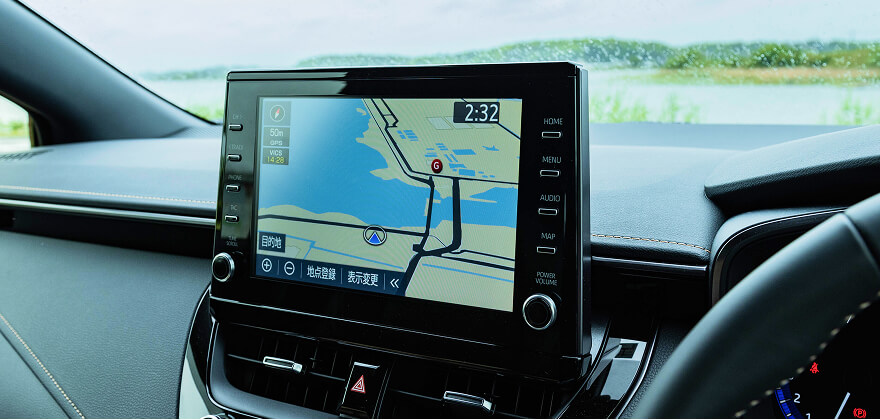 フローティング型カーナビの取り付け後イメージ