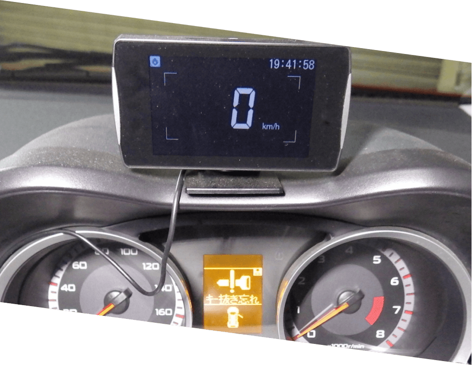 施工後のレーダー探知機のイメージ